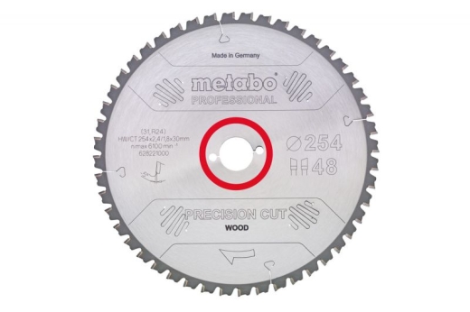 Пиляльний диск Metabo Precision cut HW/CT 250х2.8/1.8x30, Z34 WZ 15° 628045000 Пиляльний диск Metabo Precision cut HW/CT 250х2.8/1.8x30, Z34 WZ 15° 628045000