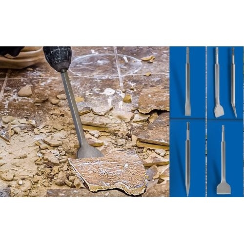 Набір зубил S&R Meister sds-plus 4 шт - 4