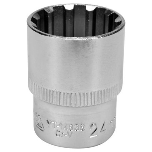 Головка торцевая Spline YATO YT-14836 1/2" M24 x 38 мм CRV - 1