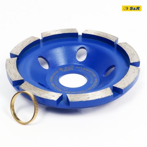 Чашка шлифовальная алмазная S&R Tempo 100 х 22,2 мм по бетону - 9