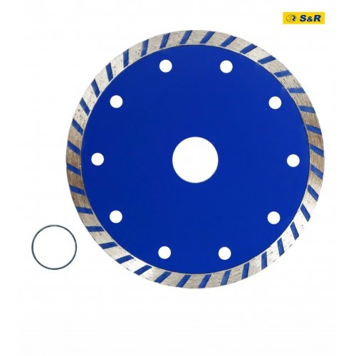 Диск алмазный S&R Tempo 125 x 2.0 x 22.2 TURBO камень - 3