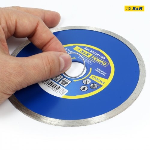 Диск алмазный S&R Tempo 125 x 1.8 x 22.2 CORONA керамика - 4