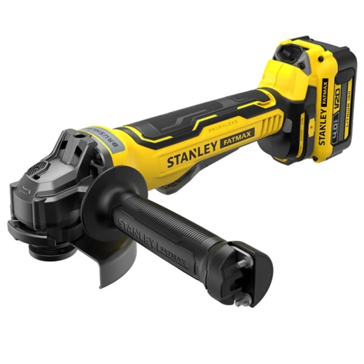 Шлифмашина угловая аккумуляторная бесщеточная STANLEY FATMAX SFMCG700M2K Шлифмашина угловая аккумуляторная бесщеточная STANLEY FATMAX SFMCG700M2K