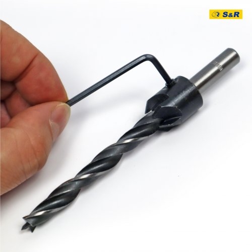 Набір свердл S&R Meister 7 шт по дереву із зенкером - 6