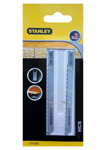 Набір полотен для електролобзика STANLEY STA23062-XJ 2 шт, хвостовик U - 1