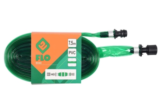 Шланг ПВХ плоский с отверстиями для орошения FLO 89360 16 мм x 7.5 м Шланг ПВХ плоский с отверстиями для орошения FLO 89360 16 мм x 7.5 м