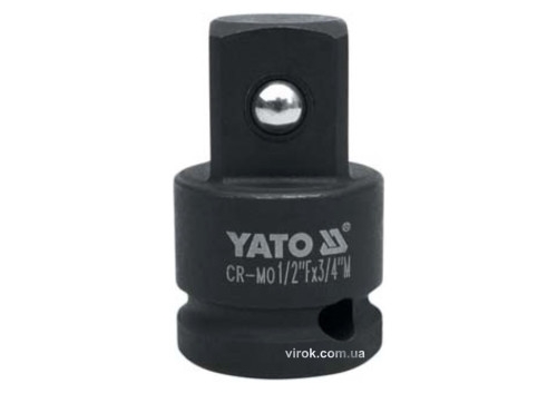 Переходник ударный YATO YT-1067 квадрат 1/2" - 3/4" 48 мм Переходник ударный YATO YT-1067 квадрат 1/2" - 3/4" 48 мм