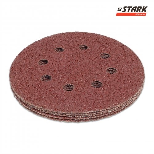 Папір шліфувальний Stark D125 мм 8 отворів з. 36 5 шт. - 1