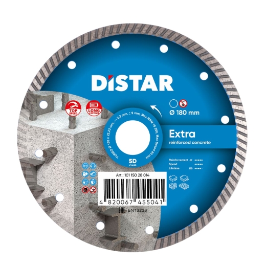 Диск алмазний Distar Turbo Extra 180 x 2,4 x 9 x 22,23 Диск алмазний Distar Turbo Extra 180 x 2,4 x 9 x 22,23
