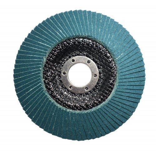 Круг зачистный лепестковый S&R циркониевый 125x22,2 з. 120 сталь 3 шт. - 2