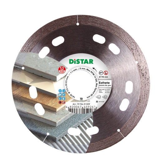 Диск алмазный Distar Esthete 115 x 1,1/0,8 x 8 x 22,23 Диск алмазный Distar Esthete 115 x 1,1/0,8 x 8 x 22,23