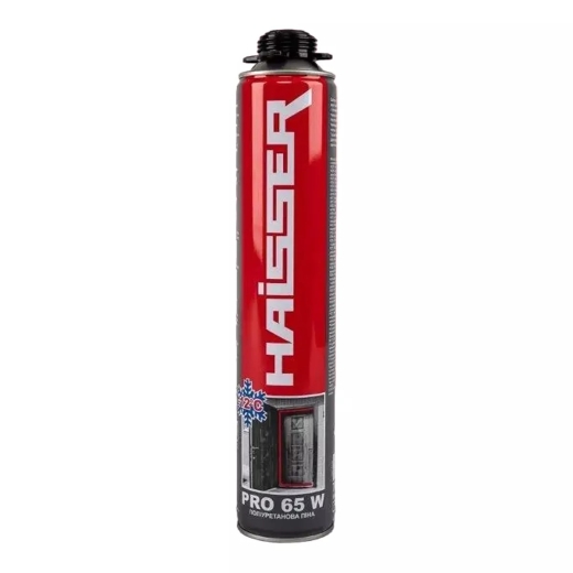 Пена монтажная Проф (ЗИМА) – пистолетная HAISSER PRO 65 W (780 мл) Пена монтажная Проф (ЗИМА) – пистолетная HAISSER PRO 65 W (780 мл)