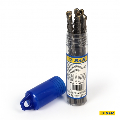 Набір бурів S&R Meister sds-plus 7 шт у тубусі - 1