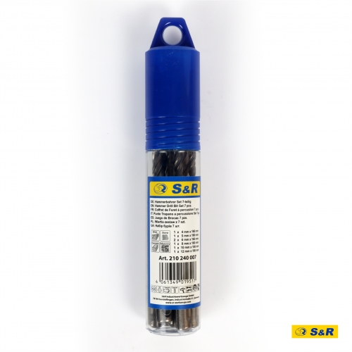 Набір бурів S&R Meister sds-plus 7 шт у тубусі - 3