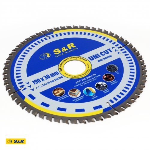 Диск пильный универсальный S&R UniCut Meister FWF 190х30х2,4 мм - 8