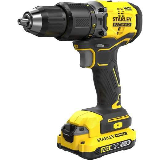 Дриль-шурупокрут ударний безщітковий акумуляторний STANLEY FATMAX SFMCD715D2K - 1