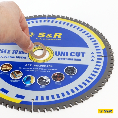 Диск пильный универсальный S&R UniCut Meister FWF 254х30х3 мм - 4