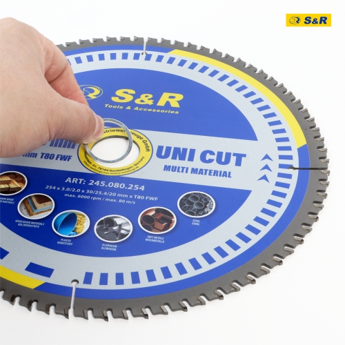 Диск пильный универсальный S&R UniCut Meister FWF 254х30х3 мм - 5