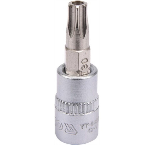 Головка торцевая с отверточной насадкой TORX YATO YT-04306 1/4" Т30 x 37 мм - 1