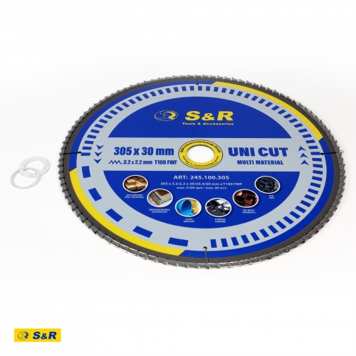 Диск пильный универсальный S&R UniCut Meister FWF 305х30х3,2 мм - 9