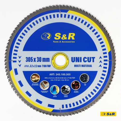 Диск пильный универсальный S&R UniCut Meister FWF 305х30х3,2 мм - 1