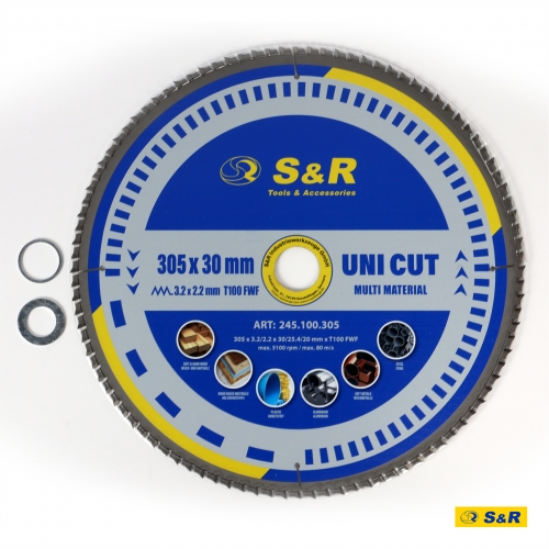 Диск пильный универсальный S&R UniCut Meister FWF 305х30х3,2 мм - 10
