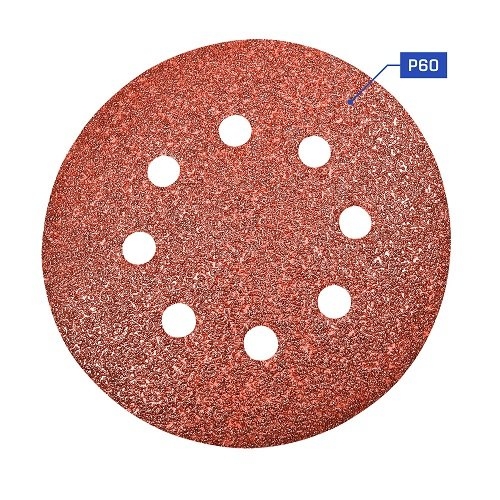 Набір шліфувальних кругів S&R 234-125-070 70 шт. - 8