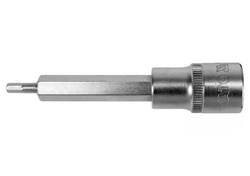 Головка торцевая с отверточной насадкой HEX YATO YT-04390 1/2" H4 x 100 мм - 1