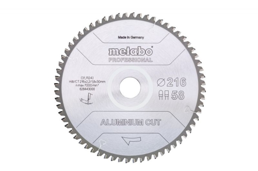 Пиляльний диск Metabo Aluminium cut HW/CT 254х2.4/2x30, Z72 FZ/TZ 5° від. 628447000 Пиляльний диск Metabo Aluminium cut HW/CT 254х2.4/2x30, Z72 FZ/TZ 5° від. 628447000