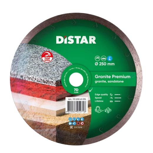 Диск алмазний Distar Granite Premium 250 x 1,7 x 10 x 25,4 Диск алмазний Distar Granite Premium 250 x 1,7 x 10 x 25,4