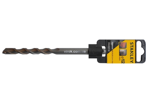 Сверло по бетону, камню (бур) STANLEY STA54047-QZ SDS+, Ø= 12 x 160 /100 мм - 1