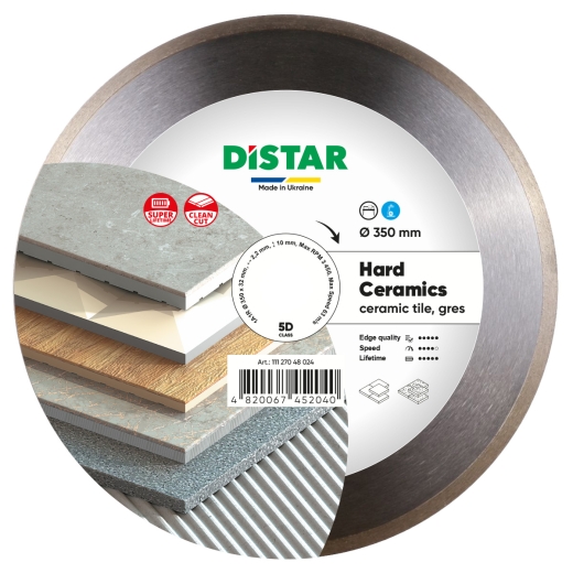Диск алмазний Distar Hard Ceramics 1A1R 350 x 2,2/1,8 x 10 x 32 Диск алмазний Distar Hard Ceramics 1A1R 350 x 2,2/1,8 x 10 x 32