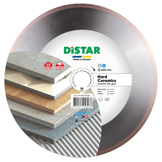 Диск алмазный Distar Hard Ceramics 1A1R 400 x 2,2/1,8 x 10 x 32 - 1