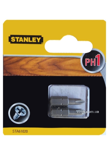 Отверточная насадка STANLEY STA61020-XJ PH1 x 25 мм. 2 шт. - 1