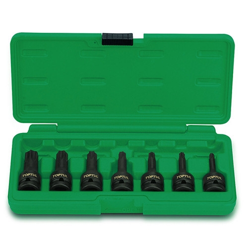 Набор головок TOPTUL TORX ударных 1/2" Т30-T70 7 ед. GDAI0701 - 1