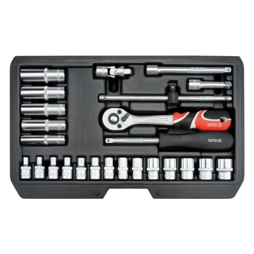 Набор инструментов 1/4" Yato YT-14461 25 шт - 1
