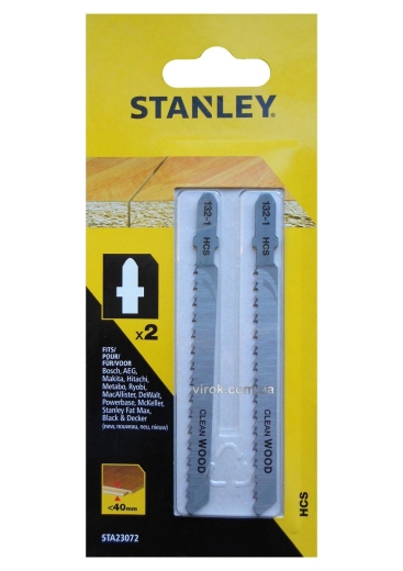Набір полотен для електролобзика STANLEY STA23072-XJ 2 шт, хвостовик Т - 1