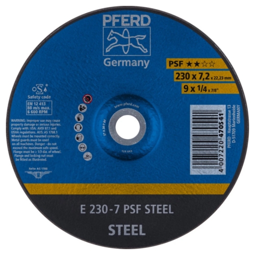 Коло зачисне Pferd 230x7,2x22 чавун, сталь Коло зачисне Pferd 230x7,2x22 чавун, сталь