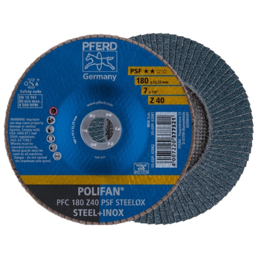 Коло шліфувальне Pferd 180*22 Z40 пелюсткове - 1