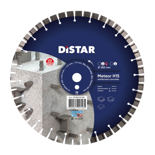 Диск алмазний Distar Meteor H15 350 x 3,2/2,2 x 25,4 Диск алмазний Distar Meteor H15 350 x 3,2/2,2 x 25,4