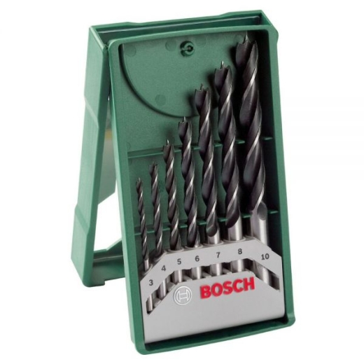 Набір свердел по дереву Bosch Mini-X-line, 7 шт. Набір свердел по дереву Bosch Mini-X-line, 7 шт.