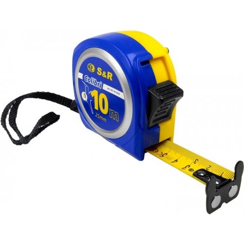 Рулетка S&R 10 м Colibri с магнитом - 1