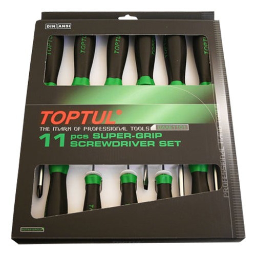 Набор отверток TOPTUL 11 ед. GAAE1101 Набор отверток TOPTUL 11 ед. GAAE1101