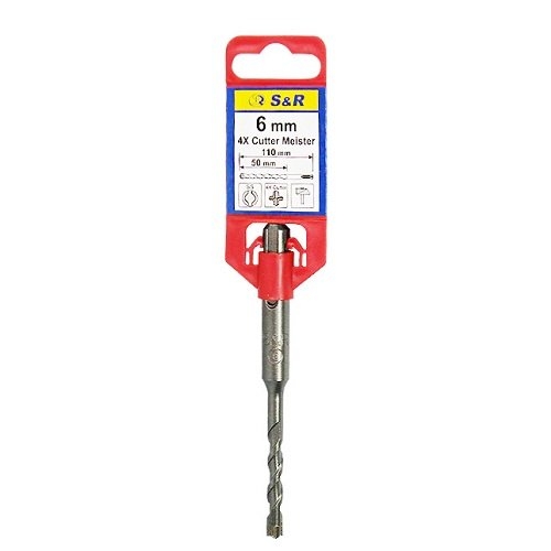 Бур по армованому бетону S&R 4X Cutter Meister 6x50 / 110 - 1