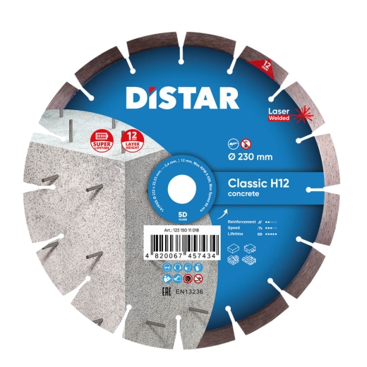 Диск алмазний Distar Classic H12 232 x 2,4/1,6 x 22,23 Диск алмазний Distar Classic H12 232 x 2,4/1,6 x 22,23
