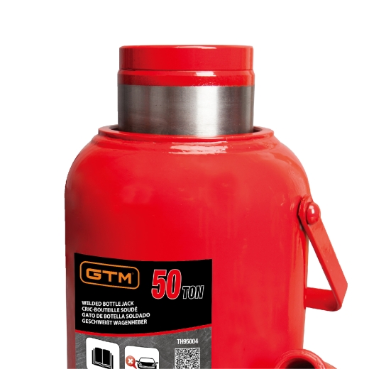 Домкрат гідравлічний GTM TH95004 50т пляшковий одноштоковий - 2