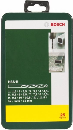 Набір свердел по металу Bosch Promoline HSS-R, 25 шт - 2