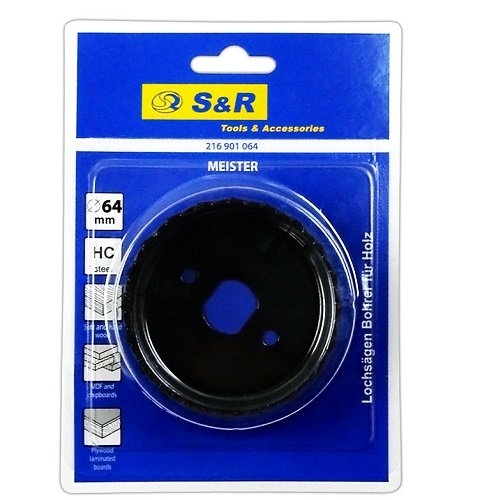 Кольцевая пила по дереву S&R Meister 64 мм - 3