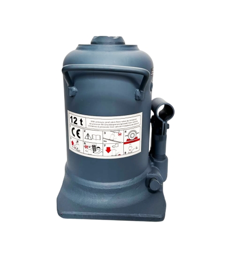 Домкрат GTM TH812001 гідравлічний пляшковий 12т двоштоковий - 3