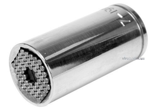 Головка торцевая универсальная VOREL 53002 квадрат 3/8", M 7-19, L=53 мм, CrV Головка торцевая универсальная VOREL 53002 квадрат 3/8", M 7-19, L=53 мм, CrV
